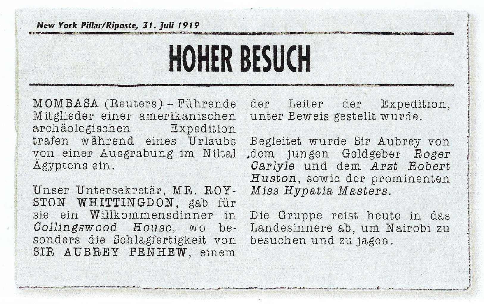 Zeitungsausschnitt Hoher Besuch.png